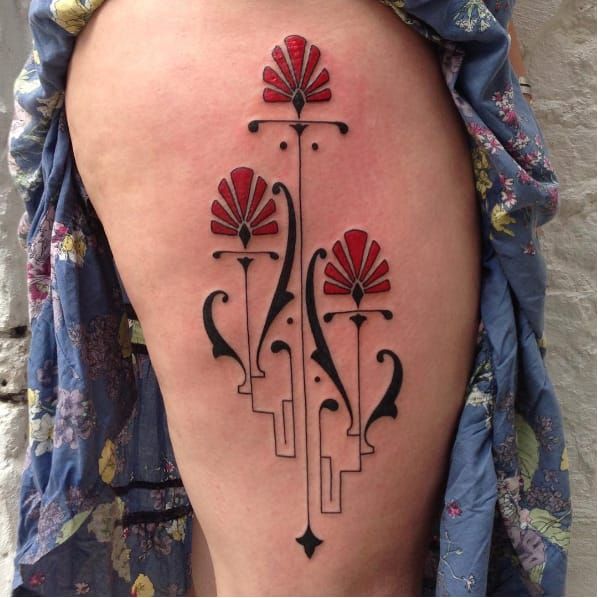 These 14 Art Deco Tattoos Will Definitely Give you some Inspiration   Tattoodo