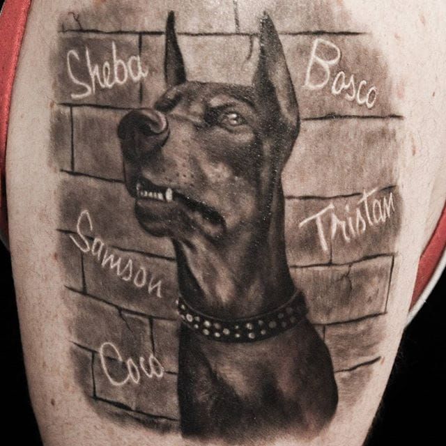 60 Doberman Tattoo Designs For Men  Dog Ink Ideas