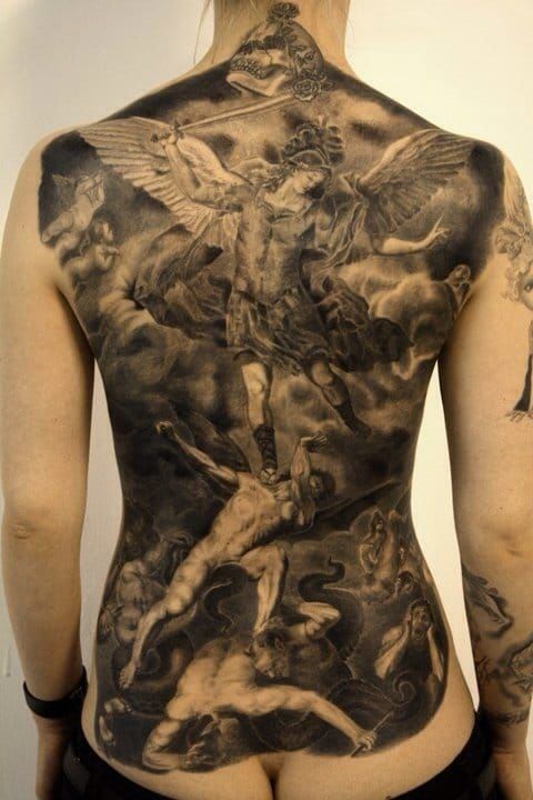 Archangel Michael tattoo