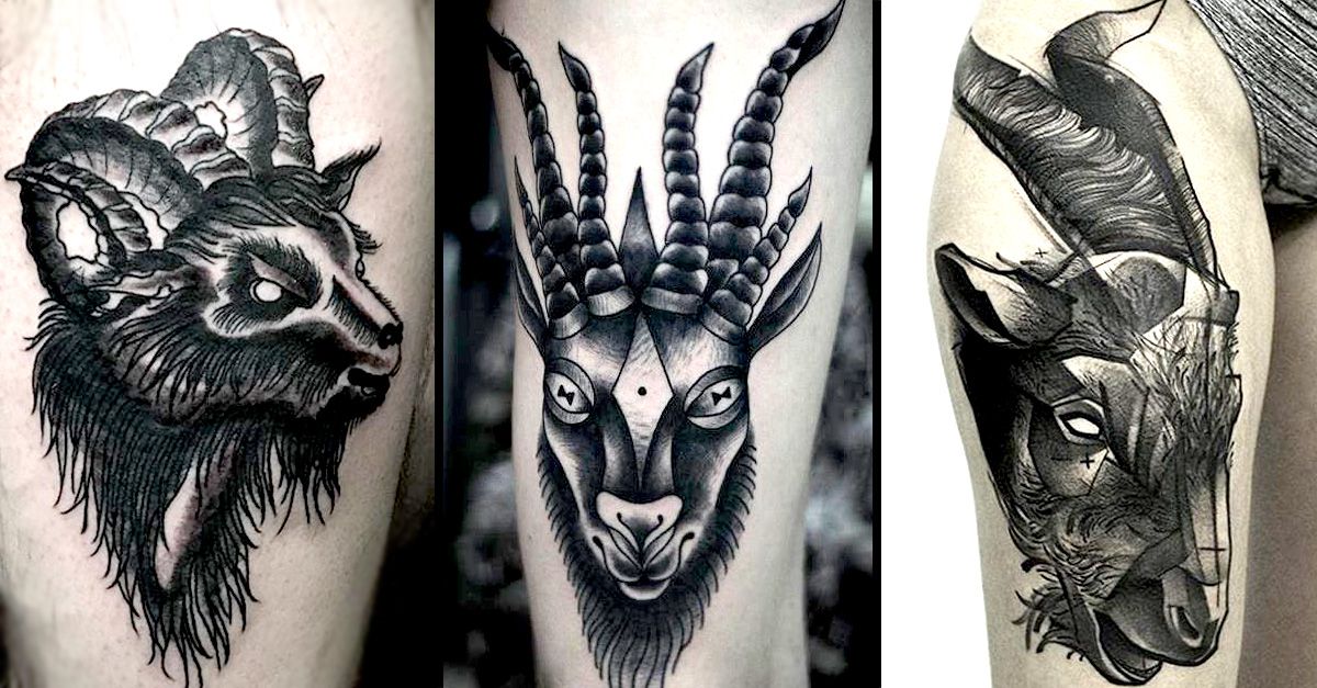 7. Gothic Goat Tattoo Designs - wide 6