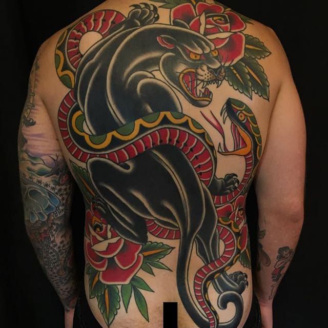 1352 Panther Traditional Tattoo Images Stock Photos  Vectors   Shutterstock