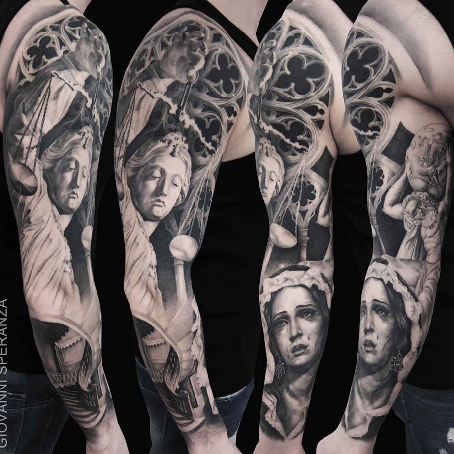 gothic art tattoos