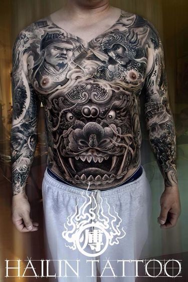 15 Impressive Foo Dog Tattoos Tattoodo