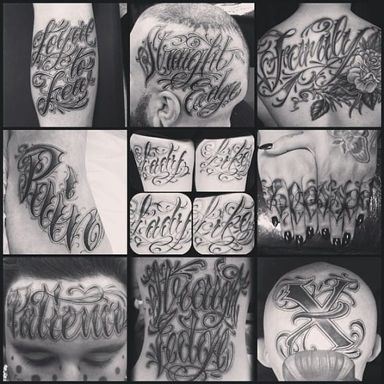 20 Fancy Lettering Tattoos