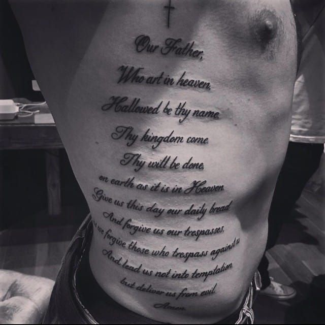 fancy lettering tattoo