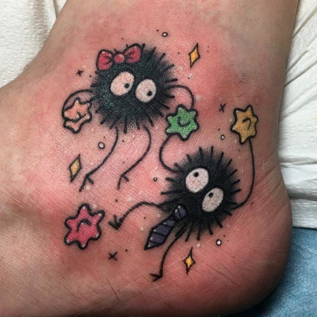 70 Unique Spirited Away Soot Sprite Tattoo Ideas