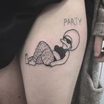 Party gal! Via Instagram @r.j.skary #RJ #TheSimpsons #SimpsonsTattoo #Simpsons #Funny #PattyBouvier