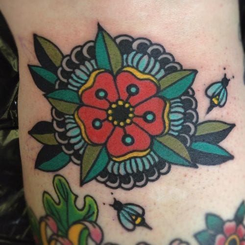 40 Geometric Rose Tattoo Designs For Men  Flower Ink Ideas