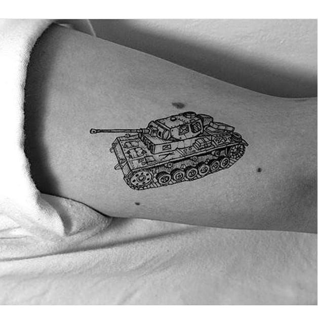 60 Tank Tattoos For Men  Armored Vehicle Ink Ideas