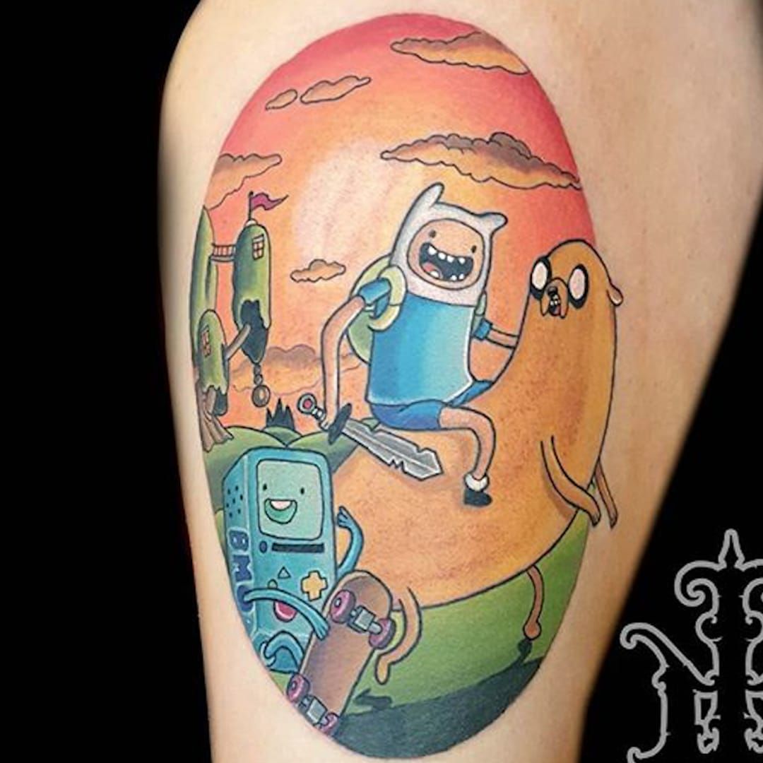 Adventure time for siblings Done by  Logan Square Tattoo  Facebook