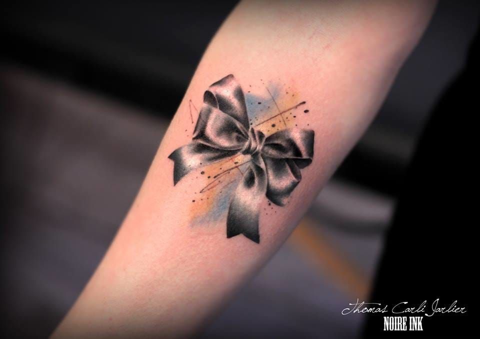 420 Black Bow Tattoo Stock Photos Pictures  RoyaltyFree Images  iStock