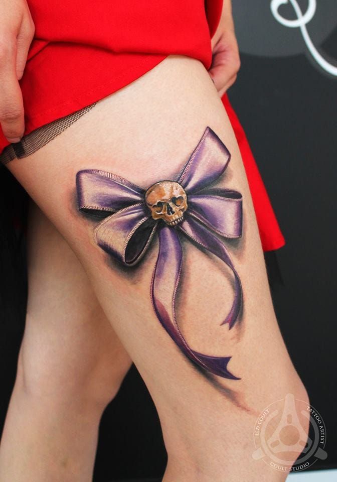Bow Tattoos  30 Best Bow Tattoos Designs And Ideas