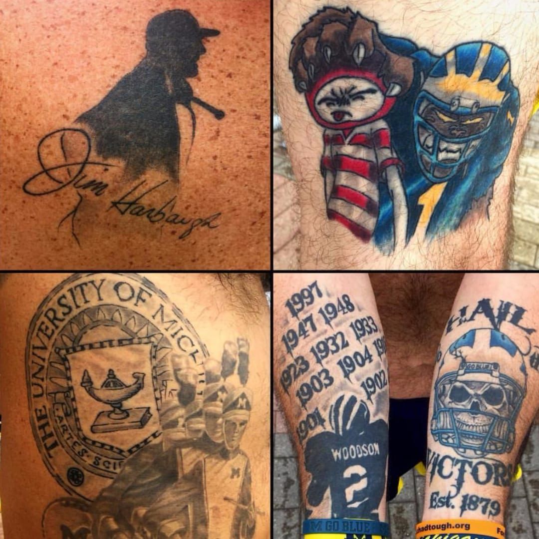 Michigan fan inked with 12 Wolverinesthemed tattoos
