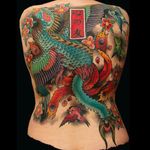 Phoenix Tattoo by Bonel Tattooer #phoenix #phoenixtattoo #japanese #japanesetattoos #japanesetattoo #irezumi #irezumitattoo #BonelTattoo