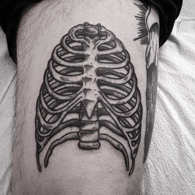 skull and bones tattoo  David Tejero tattoos  artwork