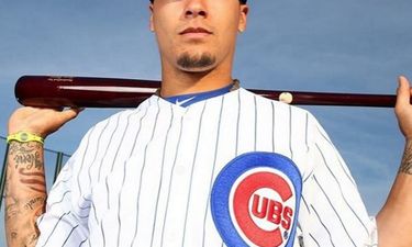 Go Cubs Go - Javier Baez sports his new World Series tattoo along with a  blond Mohawk. #GoCubsGo