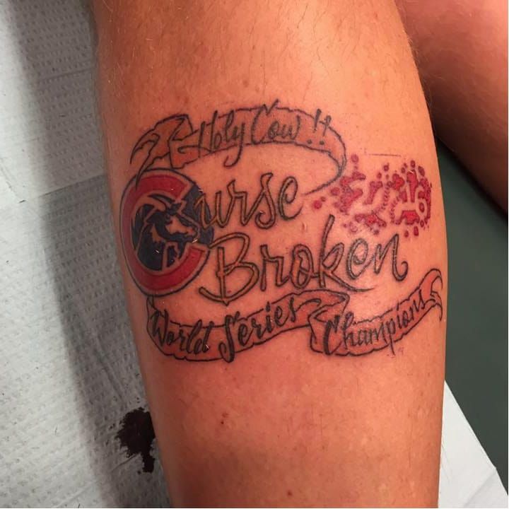 Cleveland Indians Fan Got a '2016 Champs' Tattoo Before the Game • Tattoodo