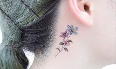 tattoos for girls behind the ear music