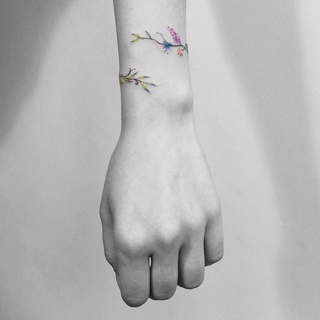 27 Flower Wrist Tattoo Ideas For Bracelet Tattoos  Tattoo Glee