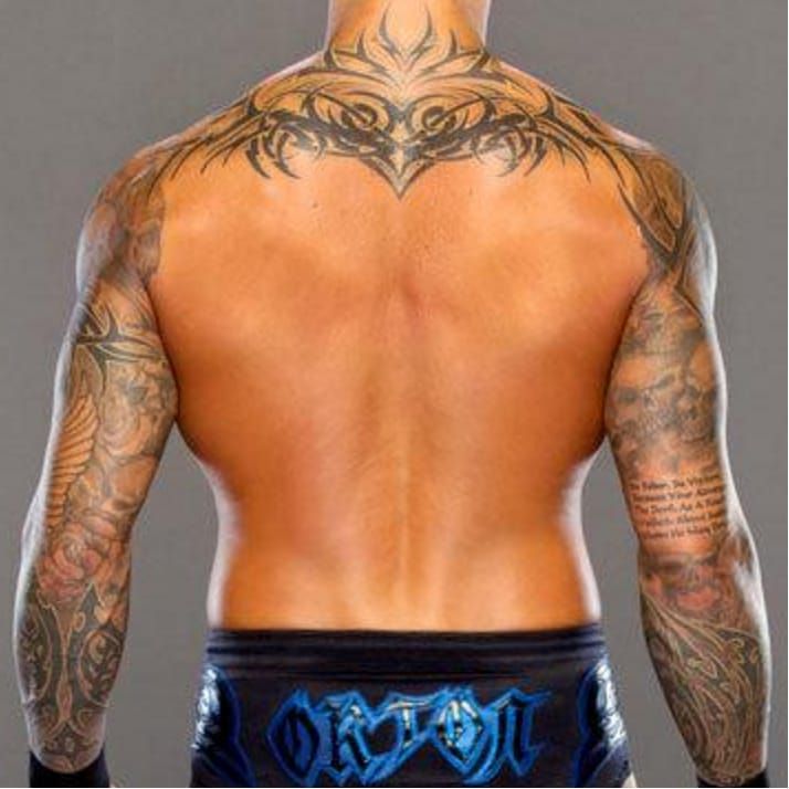 Back  Tattoo Wwe Randy Orton HD Png Download  Transparent Png Image   PNGitem