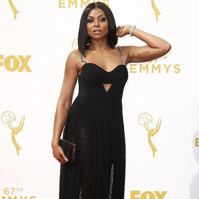 Check Out Taraji P Henson Proudly Showing off Her Thin Waist  Side Tattoos  after a Workout