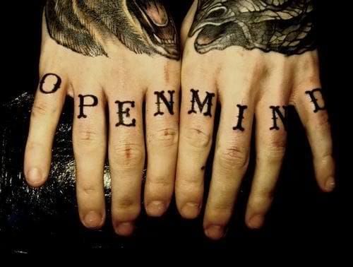 Finger tattoo works well with traditional letters. #fingertattoos #lettering #traditionalletters