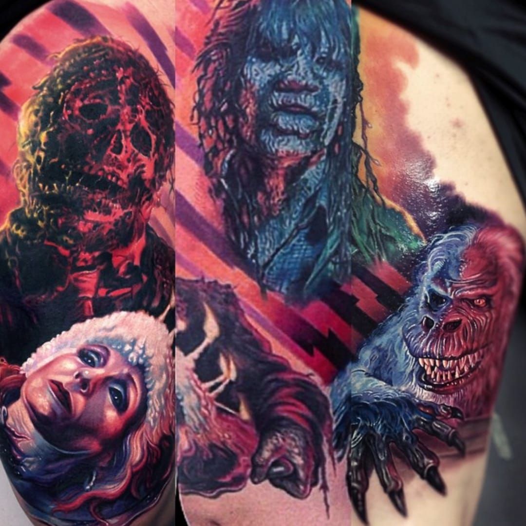 Tattoo uploaded by Ross Howerton  An homage to Salems Lot by Alex Wright  IGthealexwright AlexWright color portraiture realism horror  SalemsLot StephenKing  Tattoodo