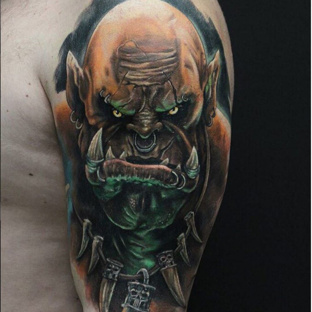 101 Amazing World Of Warcraft Tattoo Ideas That Will Blow Your Mind  Geek  tattoo Gamer tattoos Horde tattoo