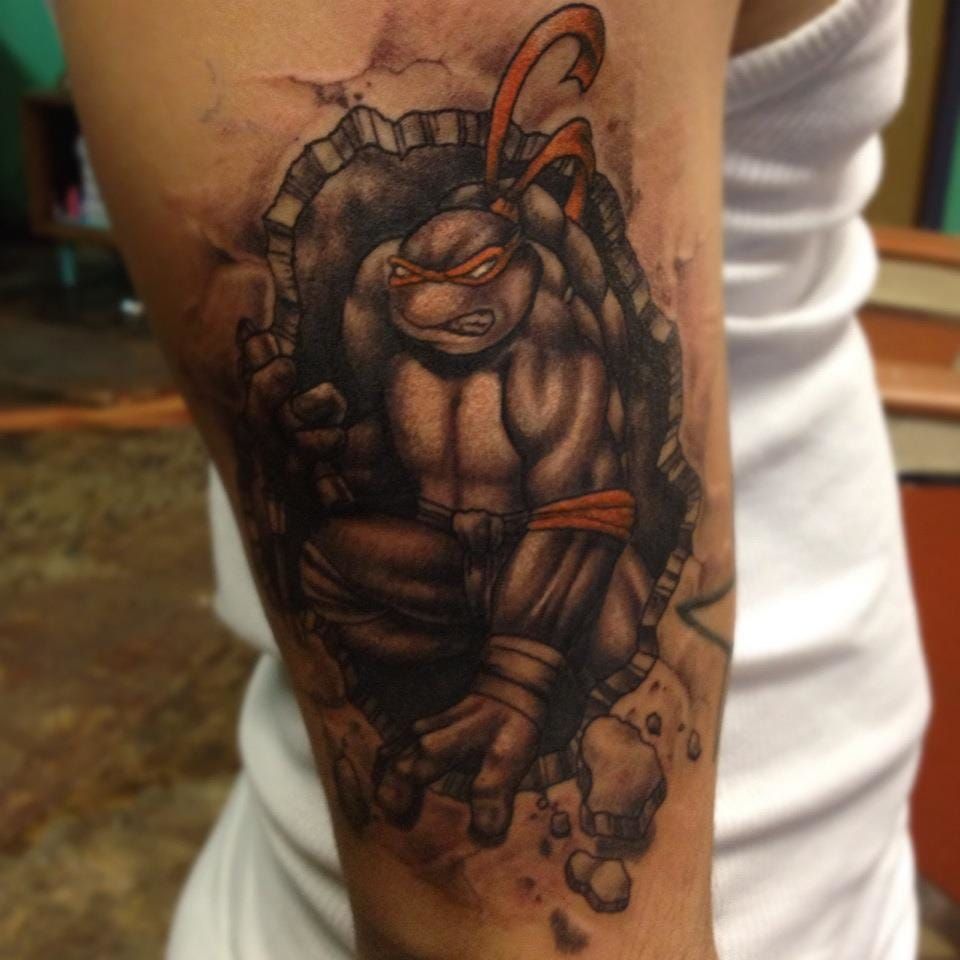 Master Splinter by @erictalbot_tattoo 🐀 . Go click that link in our bio to  get started on your next badass tattoo! 🤘 . ⚜️OXBOW ... | Instagram