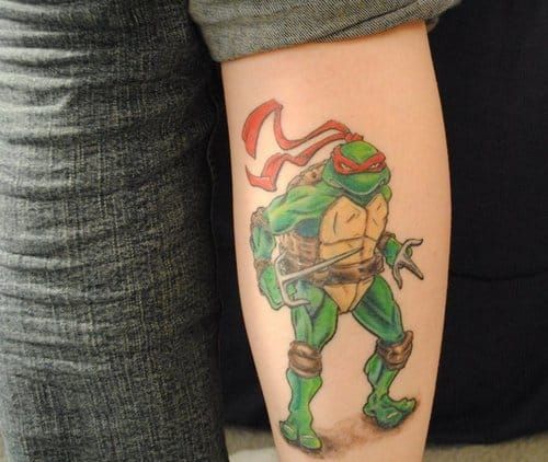 NINJA TURTLE TATTOO  Ninja turtle tattoos Turtle tattoo Mom son tattoo
