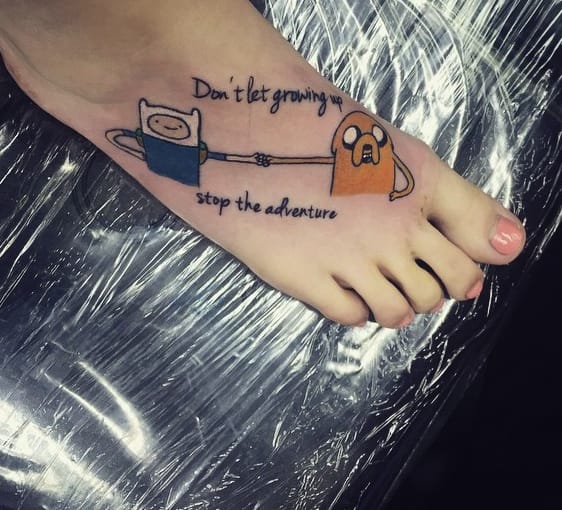 43 Classic Cartoon Character Tattoos To Bring You Back To Childhood