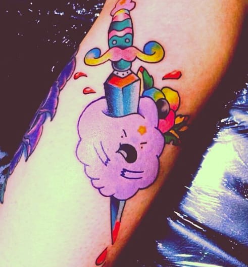 Lana Barker on Twitter Got lsp on my leg forever Lumpy love  AdventureTime AdventureTime httptcov354Rszdr8  Twitter