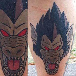 Great Ape tattoo by Adam Perjatel. #AdamPerjatel #anime #dragonball #dbz #dragonballz
