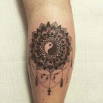 Awesome yin yang mandala tattoo