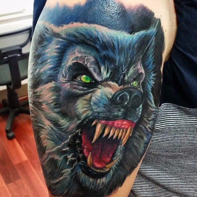 Werewolf Forearm Tattoo