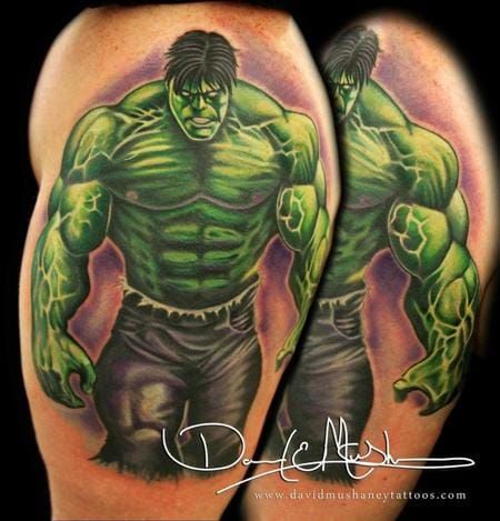 A ripped looking Hulk done by David Mushaney
