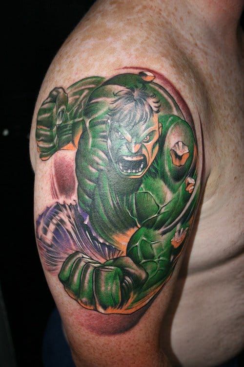 Insane Hulk tattoo