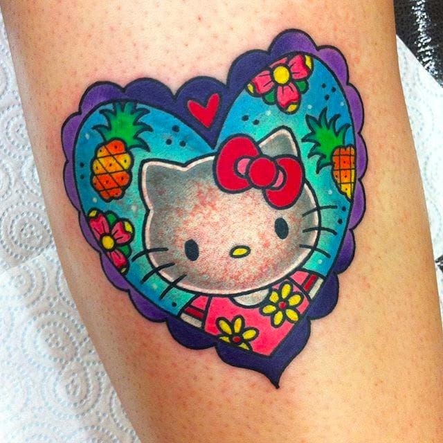 Cute hello kitty from my flash ! #hellokitty#tattoo#tattooflash#sandiegotattooer#sandiegotattooartist#tatu  | Instagram
