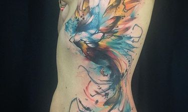 Rise From The Ashes With Watercolor Phoenix Tattoos Tattoodo
