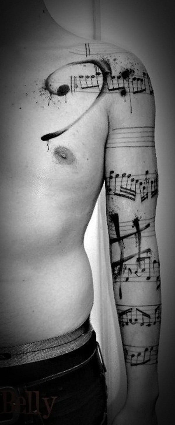 These Music Tattoos As Sweet To Our Eyes As Music Is To Our Ears  Tattoodo