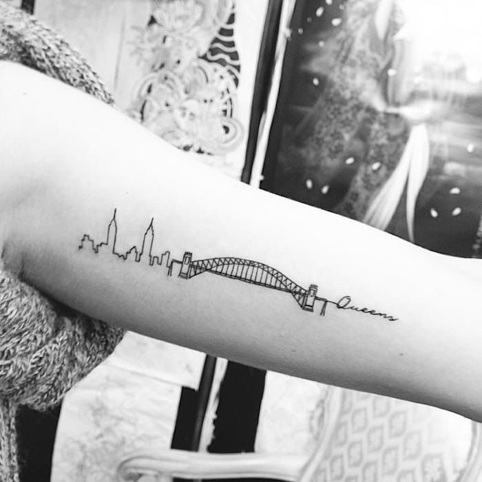 Skyline tattoo Pittsburgh tattoo Pittsburgh skyline