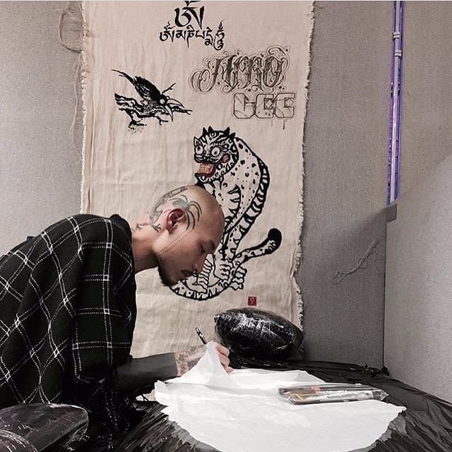 Instagram photo by 아프로 리  Aug 14 2015 at 538pm UTC  Sleeve tattoos  Pattern tattoo Cloud tattoo