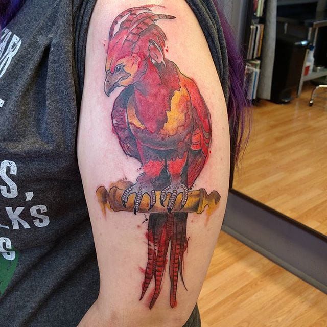 Fawkes the Phoenix Ink by Dora from Do Art Ink Los Angeles CA  r tattoo