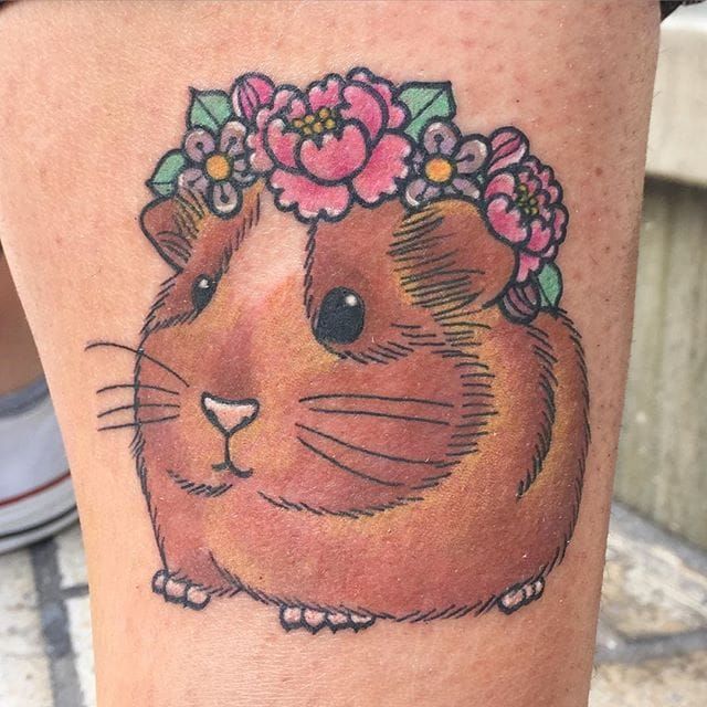 Guinea pigs done by Jack Deez at Nice Tattoo Parlor in NYC  rtattoos