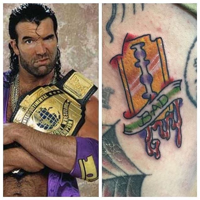 Rockin needles tattoo  Razor Ramon Super star du catch WWE  Facebook