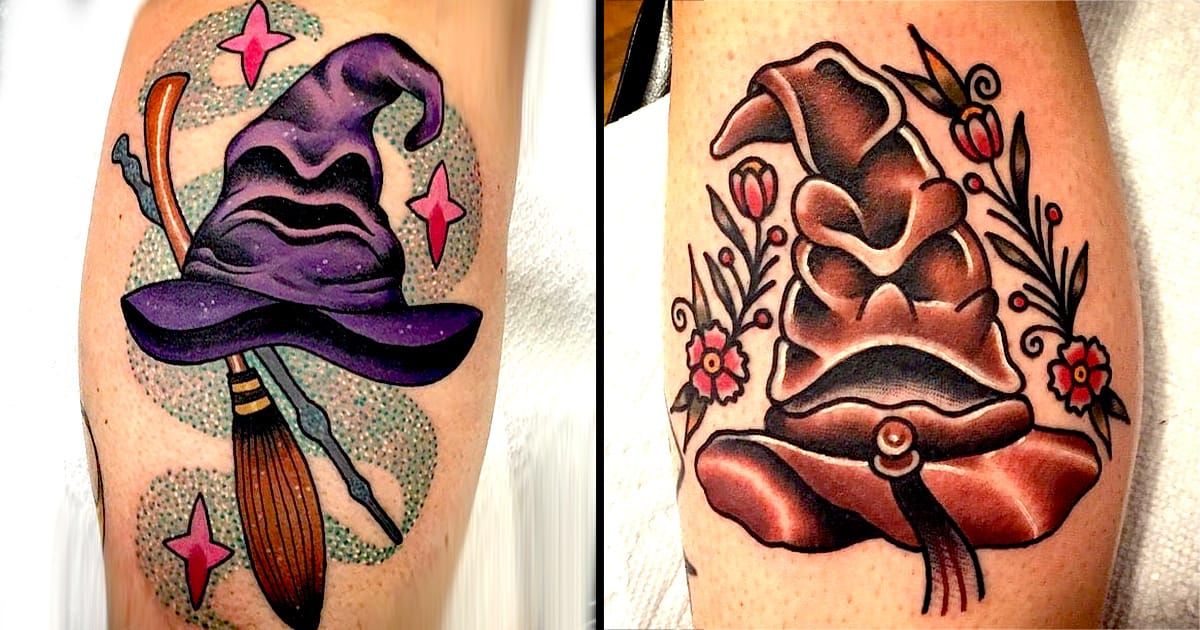 10 Magical Sorting Hat Tattoos • Tattoodo