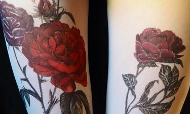 Tatul Hand-Painted Tattoo Tights • Tattoodo