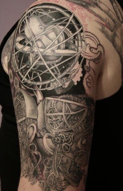 Steam punk Biomechanical Tattoo sleeve by CalebSlabzzzGraham on DeviantArt