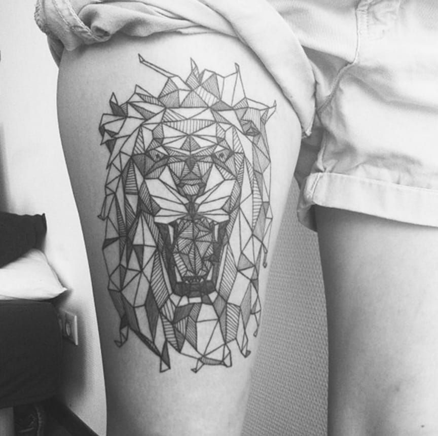 5 Beautiful Linework Geometric Animal Tattoos • Tattoodo