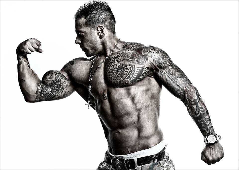 50 Fitness Tattoos für Männer  BodybuildingDesignIdeen  Mann Stil   Tattoo  Tattoos for guys Fitness tattoos Tattoo designs men